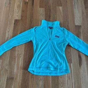 Teal Blue Patagonia Fleece Pullover